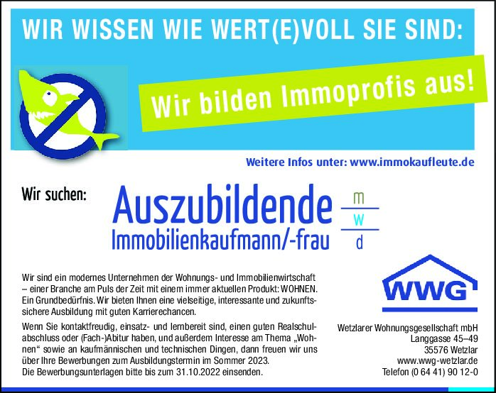 Auszubildende (m/w/d) gesucht!